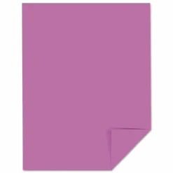 Wausau Astrobrights Multi-Use Card Stock, Outrageous Orchid, Letter (8.5