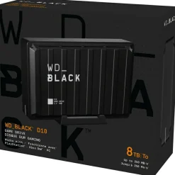 WD Black D10 WDBA3P0080HBK 8 TB Desktop Hard Drive - External - Black