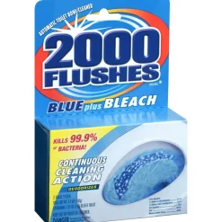 WD-40 2000 Flushes Blue/Bleach Bowl Cleaner Tablets - Concentrate Tablet - 3.50 oz (0.22 lb) - 12 / Carton - Blue
