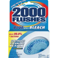 WD-40 2000 Flushes Blue/Bleach Bowl Cleaner Tablets - Concentrate Tablet - 3.50 oz (0.22 lb) - 12 / Carton - Blue