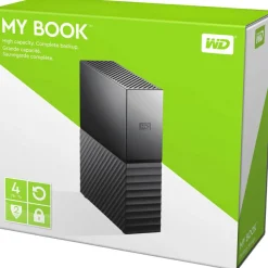 WD My Book 4TB USB 3.0 desktop hard drive with password protection and auto backup software