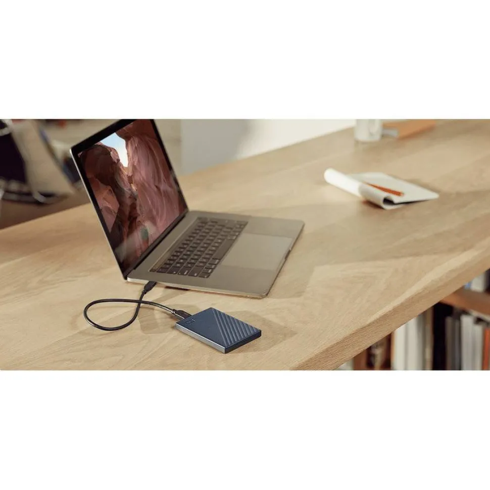 WD My Passport for Mac WDBA2D0020BBL 2 TB Portable Hard Drive - 2.5" External - Midnight Blue