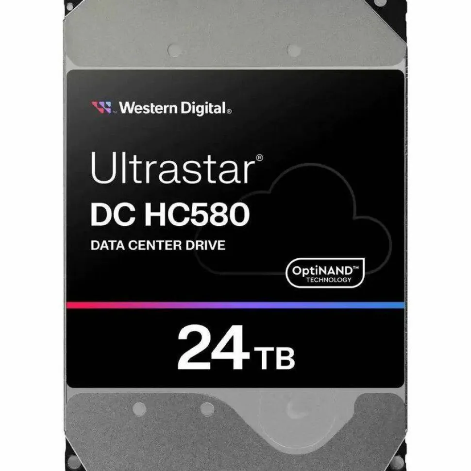 WD Ultrastar DC HC580 WUH722424AL5204 24 TB Hard Drive - 3.5" Internal - SAS (12Gb/s SAS) - Conventional Magnetic Recording (CMR) Method