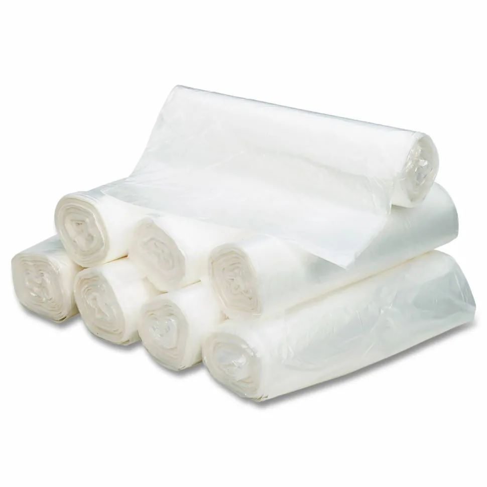 Webster 0.55 mil Trash Bags, 56 gal, 43"H x 43"W, Natural, 200 Bags