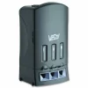 WeGo Trio Utensil Dispenser, Holds 100 Forks/100 Knives/100 Spoons, 13.39 x 15.75 x 23.62, Black