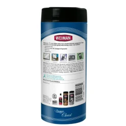 WEIMAN E-tronic Wipes, 1-Ply, 7 x 8, White, 30/Canister