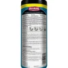 WEIMAN E-tronic Wipes, 1-Ply, 7 x 8, White, 30/Canister, 4 Canisters/Carton