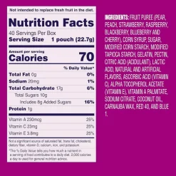 Welch's Fruit Snacks, Berries 'N Cherries, 0.8 Oz, Box Of 40 Packages