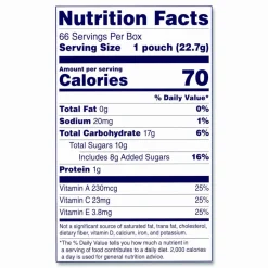 Welch's Fruit Snacks, Mixed Fruit, 0.8 oz Pouch, 66 Pouches/Box