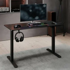 48”W Essential Electric Height Adjustable Standing Desk, Black