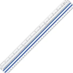 Westcott 15" Magnifying Ruler, Clear Plastic