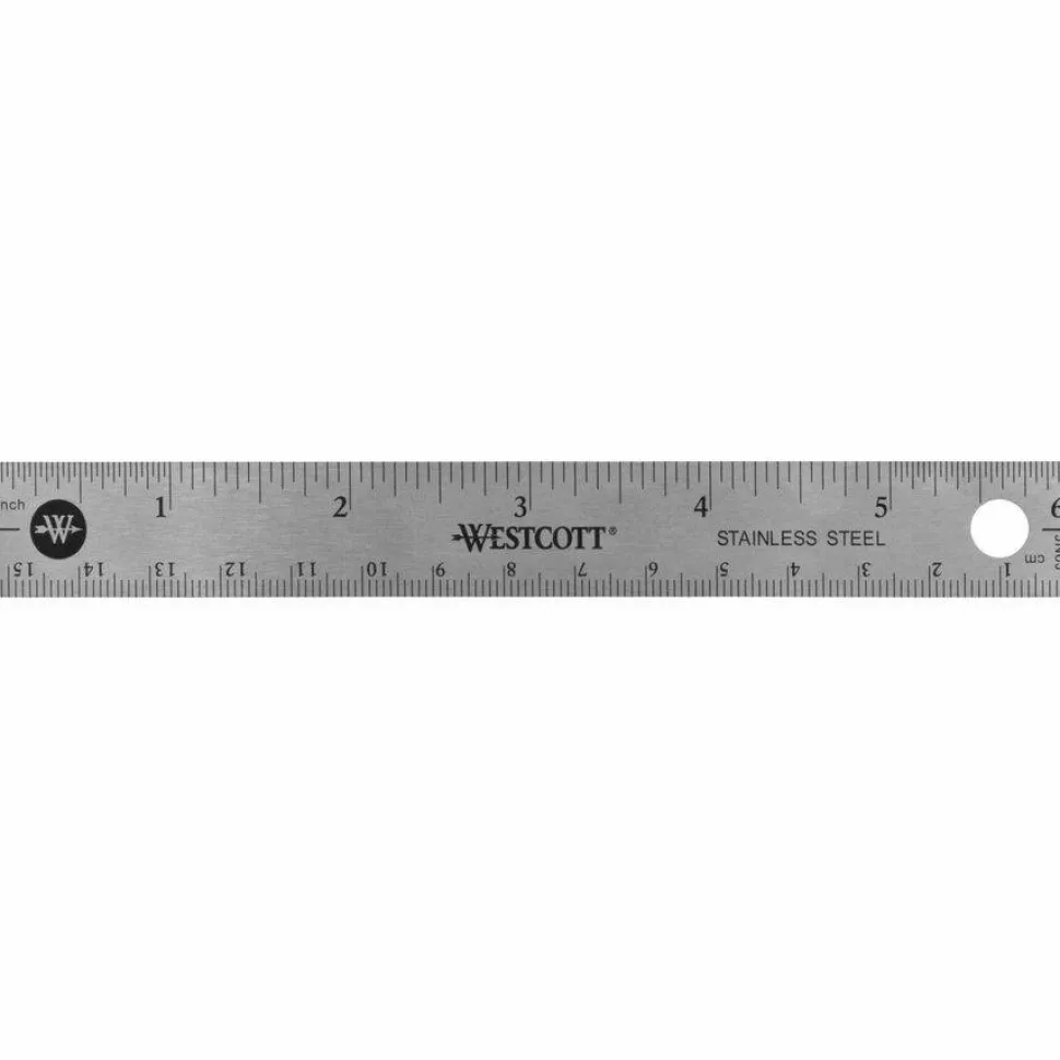 Westcott 6" Stainless Steel Rulers