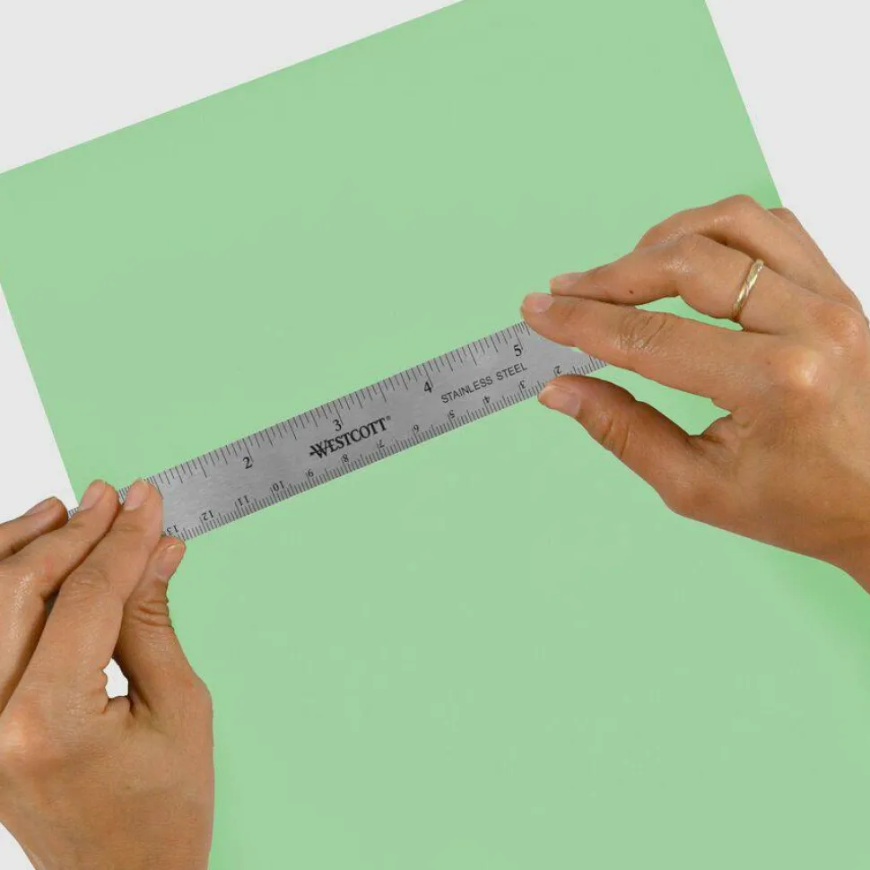 Westcott 6" Stainless Steel Rulers