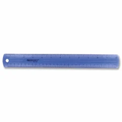 Westcott Jeweled Plastic Ruler, 12", Assorted Colors