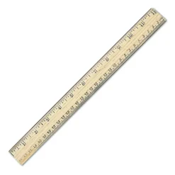 Westcott Metric Ruler With Metal Edge, 12"
