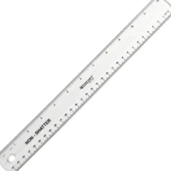 Westcott Non-Shatter Plastic Ruler, 12