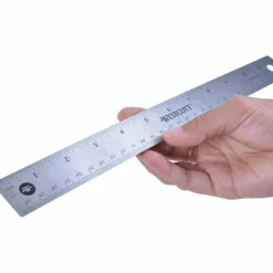 Westcott Stainless Steel Rulers, 12" L x 1" W, Stainless Steel, Pack Of 12