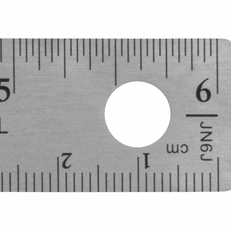 Westcott Stainless Steel Ruler, 6"/15cm