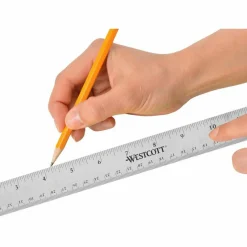 Westcott Stainless Steel Ruler, 15"/38cm