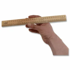 Westcott Wood Ruler, Metric and 1/16