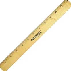 Westcott Wood Ruler, Single Edge, 12