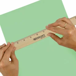 Westcott Wood Ruler, Single Edge, 12