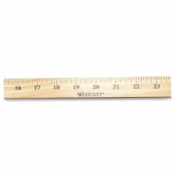 Westcott Wooden Meter Stick, Standard/Metric, 39.5
