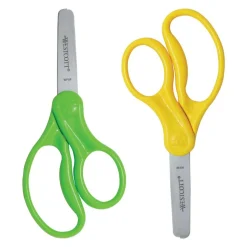 Westcott Hard Handle Kids Value Scissors, 5", Blunt, Assorted Colors, Pack Of 2