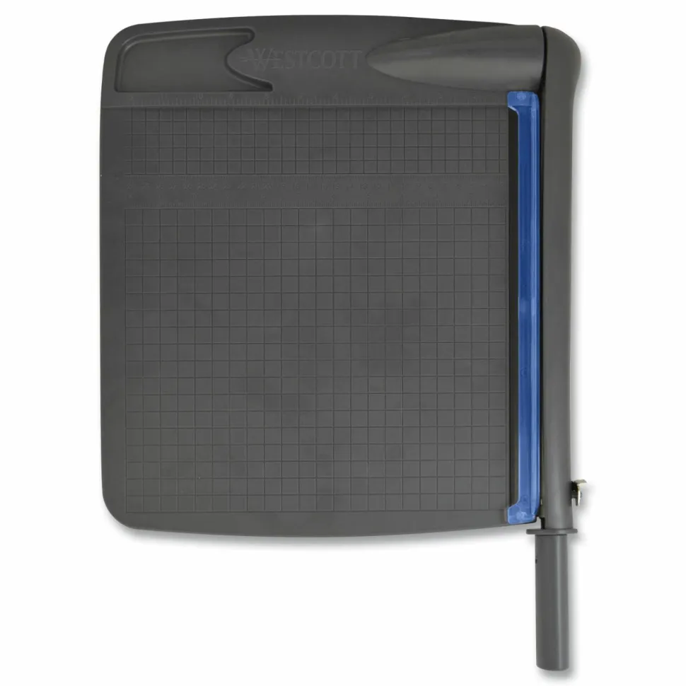 Westcott Multi-Purpose Guillotine Trimmer, 12", Black/Blue