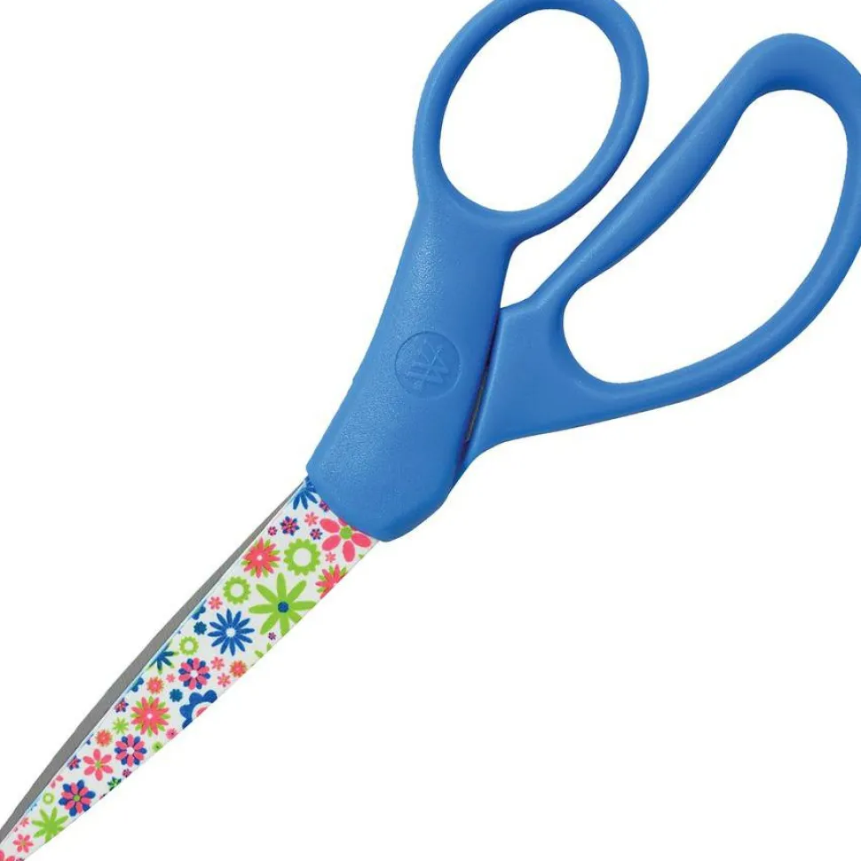 Westcott Student Fun And Fashionable Scissors, 7", Pointed, Floral