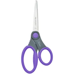 Westcott Student Scissors with Anti-Microbial Protection, 7", Pointed, Assorted Colors