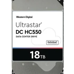 Western Digital Ultrastar DC HC550 WUH721818AL5204 18 TB Hard Drive - 3.5" Internal - SAS (12Gb/s SAS)