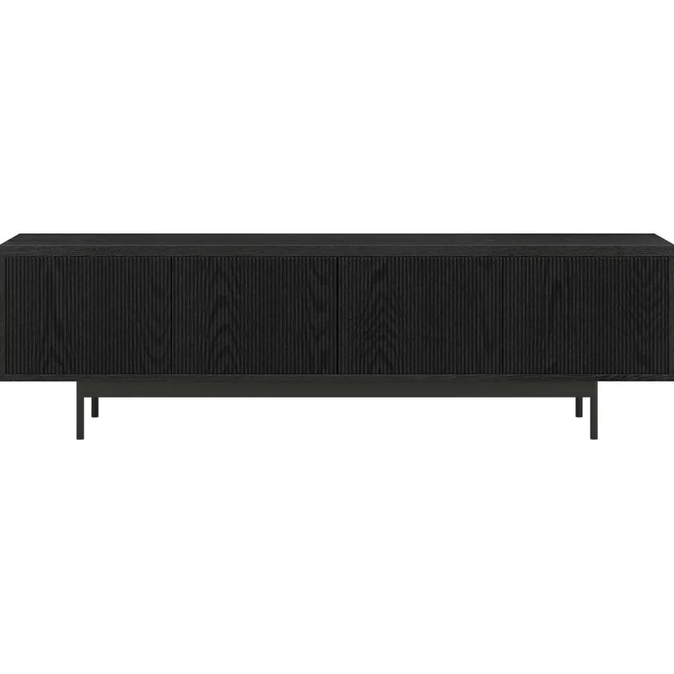 Whitman Rectangular TV Stand for TV's up to 75" in Black Grain