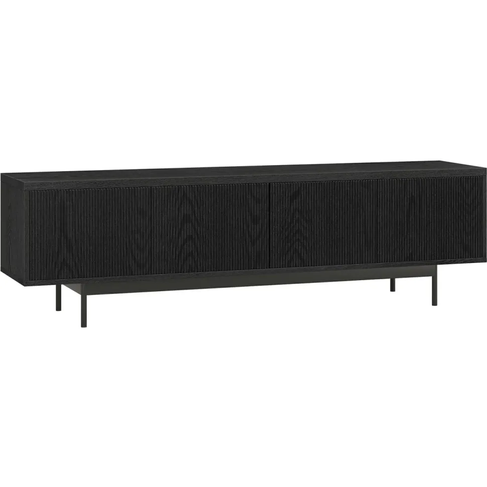 Whitman Rectangular TV Stand for TV's up to 75" in Black Grain