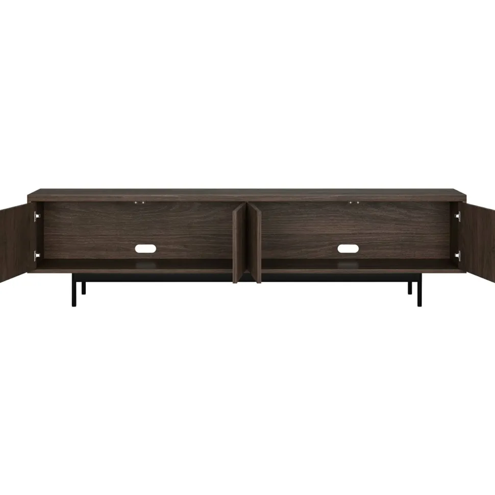 Whitman Rectangular TV Stand for TV's up to 85" in Alder Brown