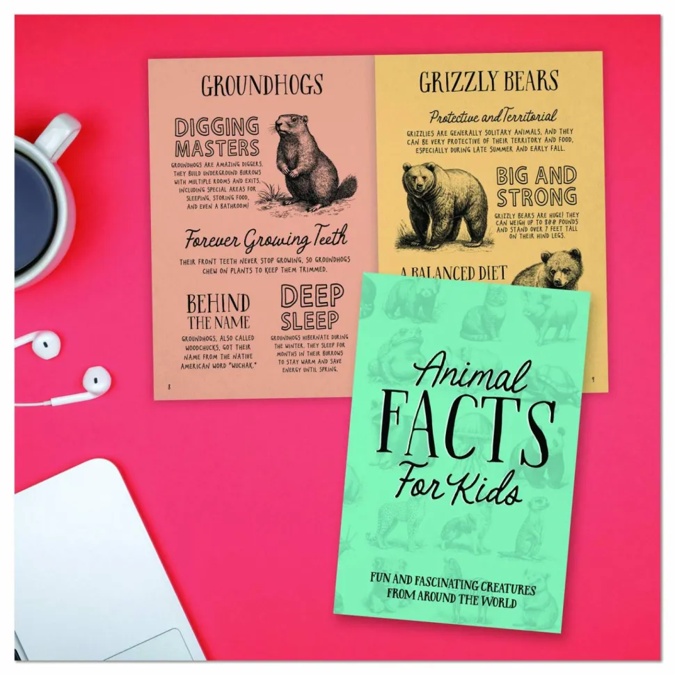 Willow Creek Press Animal Facts for Kids Softcover Book, Paperback, 112 Pages