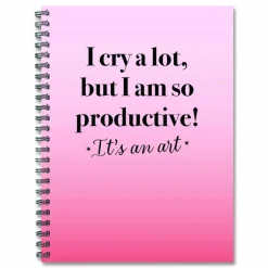 Willow Creek Press So Productive Undated Journal, Medium/College Rule, Pink Cover, (80) 8 x 6 Sheets
