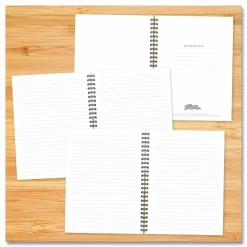 Willow Creek Press Style Undated Journal, Edition, Medium/College Rule, Black/Gold Cover, (80) 8 x 6 Sheets
