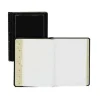 Wilson Jones Minute Book, Letter Size 8 1/2"x11", 250 Pages, Black - 125 Sheet(s) - 28 lb - Sewn Bound - Letter - 8 1/2"x11" Sheet Size - Black Cover