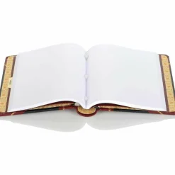 Wilson Jones Minute Book, 500 Sheet Capacity, Red/Black Imitation Leather - 500 Sheet(s) - Letter - 8 1/2"x11" Sheet Size - Black, Red, Gold Cover