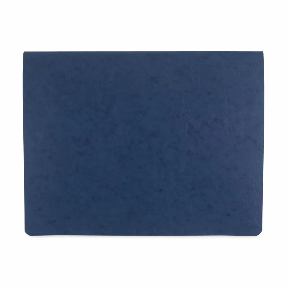 Wilson Jones Presstex Data Binder With Retractable Hooks, 14 7/8" x 11", Dark Blue