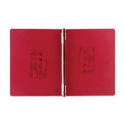 Wilson Jones Presstex Data Binder With Retractable Hooks, 60% Recycled, Executive Red