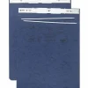 Wilson Jones Presstex Pressboard Data Binder, 50% Recycled, Dark Blue