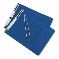 Wilson Jones Presstex Pressboard Data Binder, 50% Recycled, Dark Blue