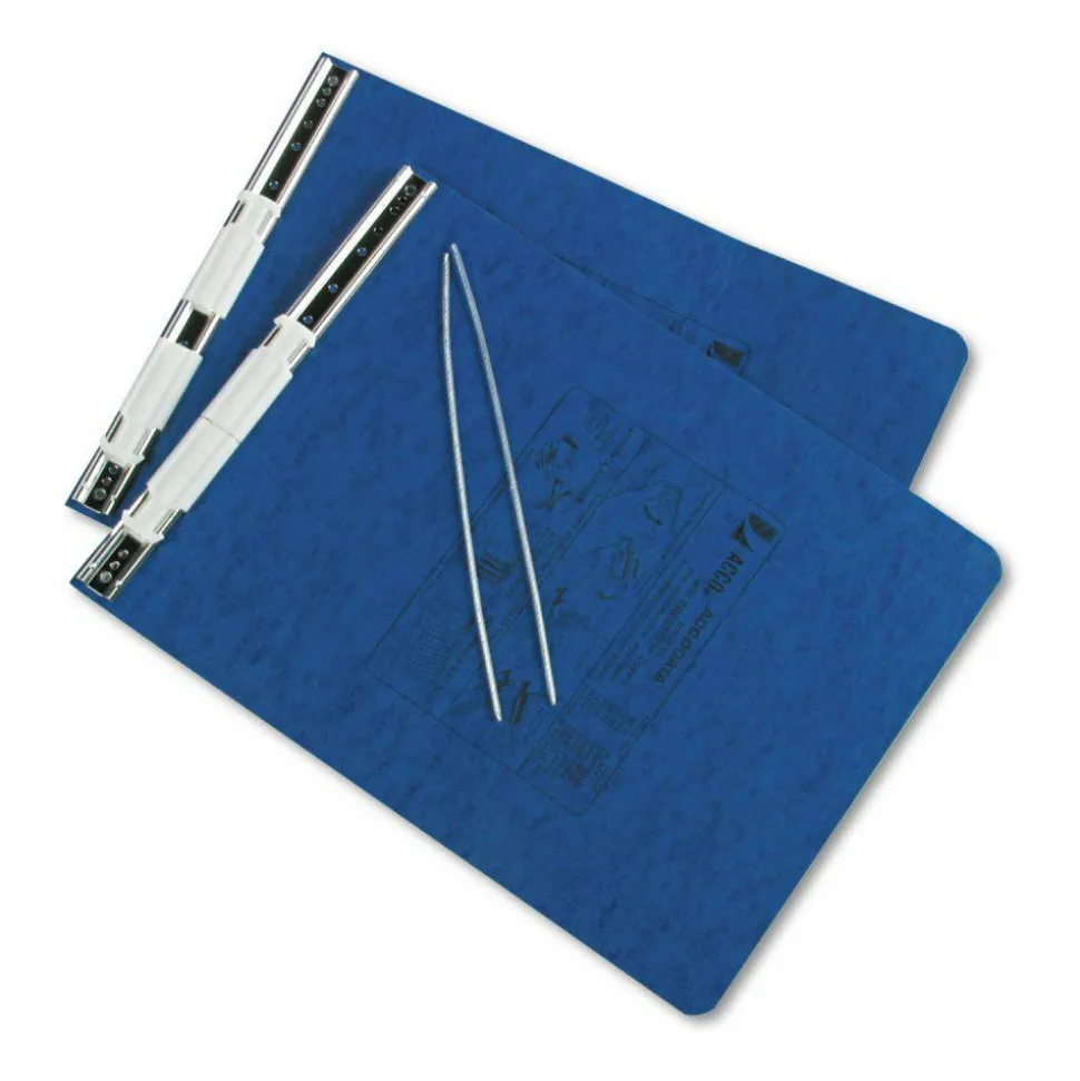Wilson Jones Presstex Pressboard Data Binder, 50% Recycled, Dark Blue