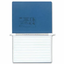 Wilson Jones Presstex Pressboard Data Binder, 50% Recycled, Dark Blue