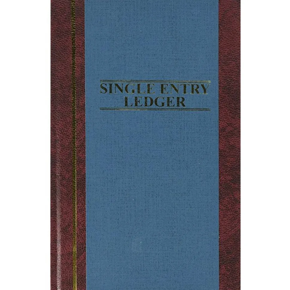 Wilson Jones S300 Single Entry Ledger Account Journal - 150 Sheet(s) - 7 1/4" x 11 3/4" Sheet Size - Blue - White Sheet(s) - Blue Cover - 1 Each