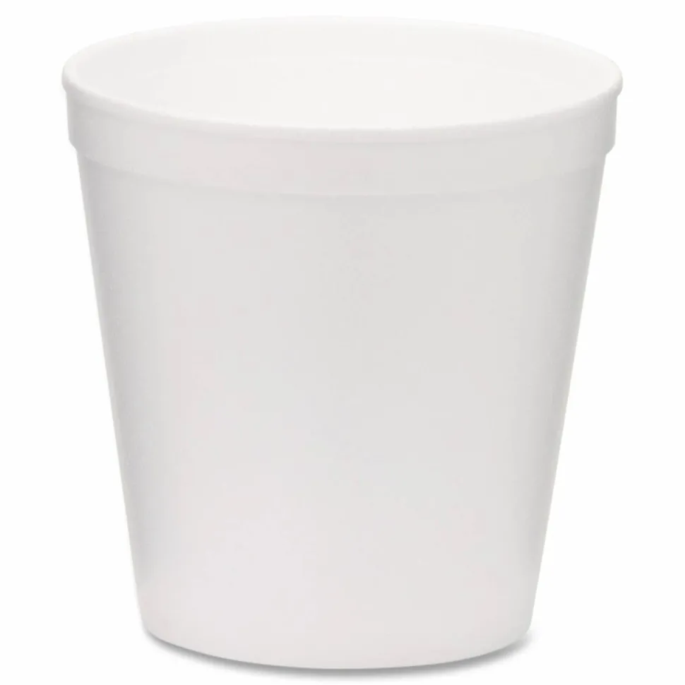 WinCup Foam Containers, Tall Style, 16 oz, White, 500/Carton