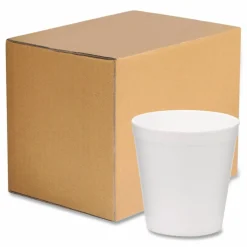WinCup Foam Containers, Tall Style, 16 oz, White, 500/Carton