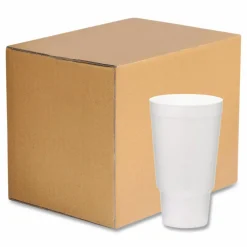 WinCup Foam Drink Cups, 32 oz, White, 400/Carton